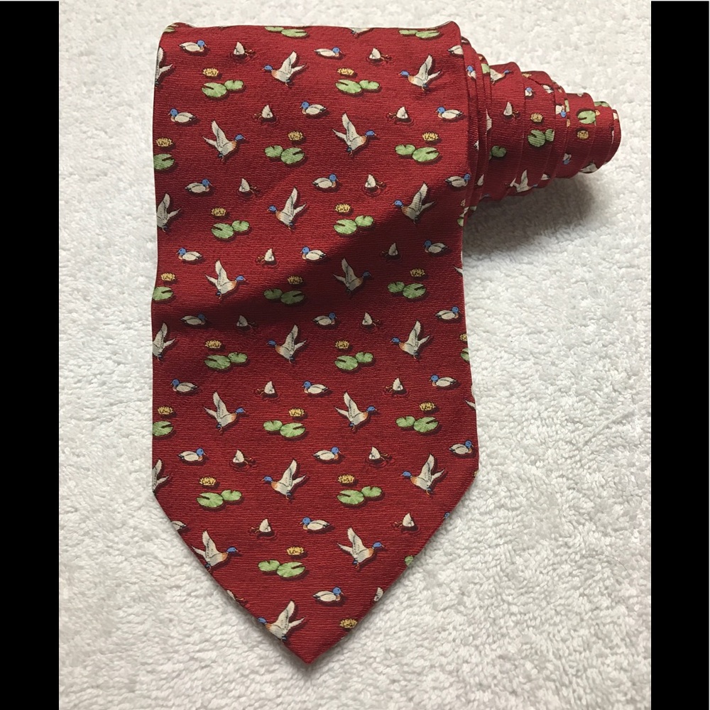 Beaufort Tie Rack Mallard Ducks Lily Pads Necktie